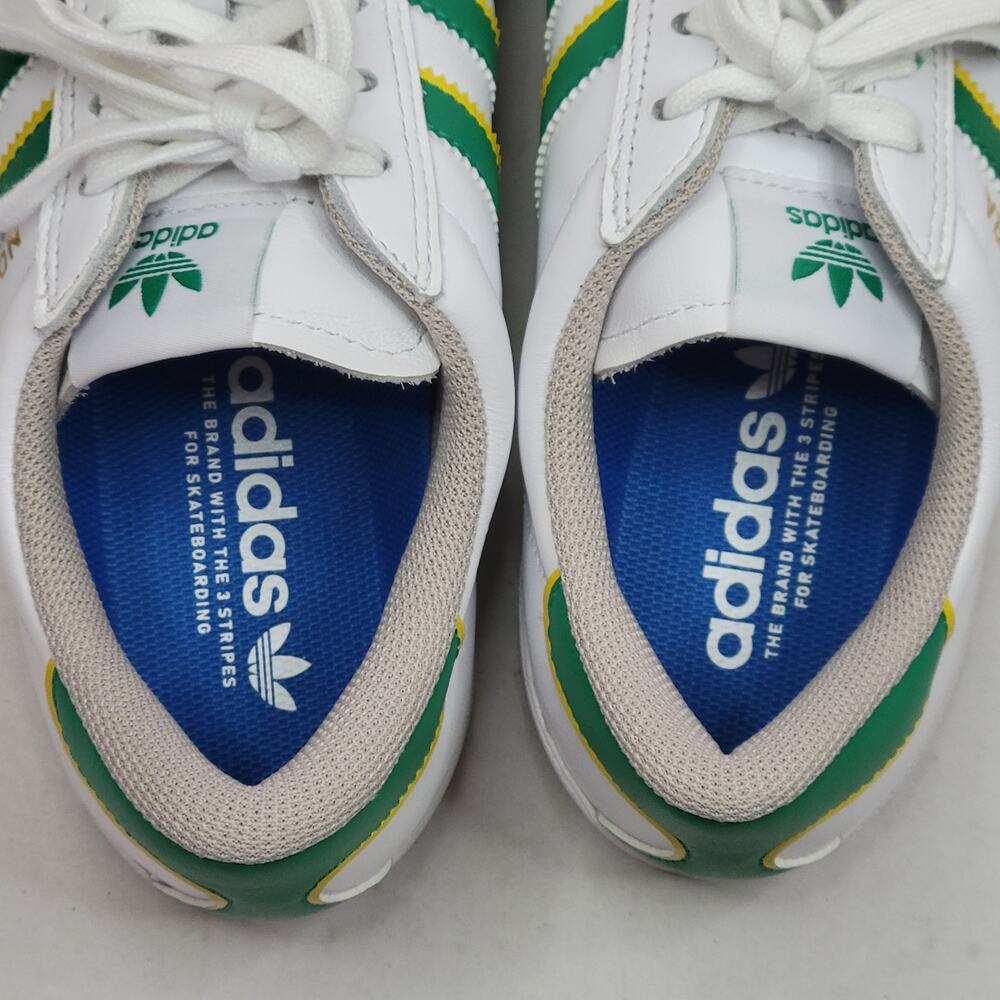 adidas Nora Sneakers IF2069 Cloud White Court Green Skate Yellow Men's Size 9 - Picture 6 of 10
